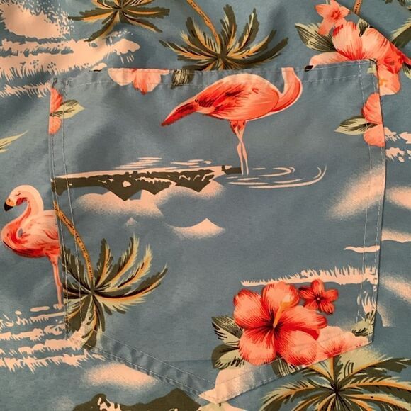 Men’s Swimming Trunks By SSLR Quick Dry Tropical Print Size 40 - Picture 7 of 9